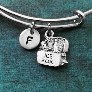Icebox Bangle Icebox Bracelet Cooler Bracelet Ice Box Bracelet Beer Bracelet Soda Camping Stackable Bangle Adjustable Bangle Personalized
