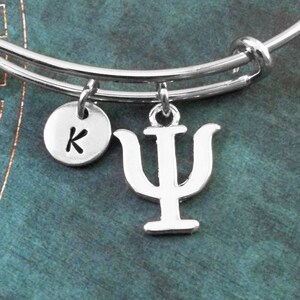 PSI Armreif Delta Armband College griechischen Buchstaben Armreif griechischen Alphabets Psi Symbol Charm Armband erweiterbar Armreif einstellbar Armreif