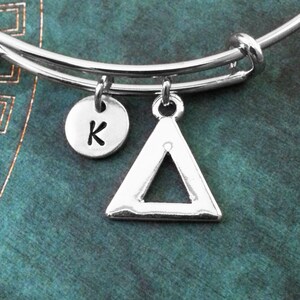 Delta-Armreif-Delta-Armband-College griechischen Buchstaben Armreif griechischen Alphabets Symbol Charm Armband erweiterbar Armreif einstellbar Armreif