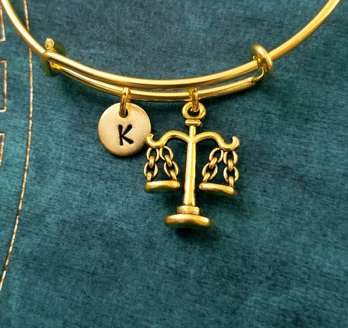 Scales of Justice Bracelet Judge Bracelet Lawyer Bracelet Etsy
