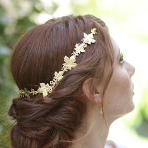 Greek Goddess Headpiece, Grecian Wreath, Bridal Headpiece, Wedding Headband, Bridal Tiara, Greek Headband, Sweet 16 Quinceanera Birthday