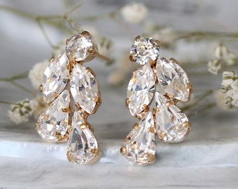Bridal Crystal Earrings, Wedding Swarovski Earrings, Bridal Jewelry, Wedding Jewelry, Bridesmaid Earrings, Chandelier Earrings, Gift For Her