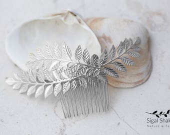 Greek Goddess Hair Vine, Bridal Olive Hair Comb, Laurel Leaf Comb, Decorative Branch Comb, Bridal Headpiece, Wedding Headpiece, Wedding Comb