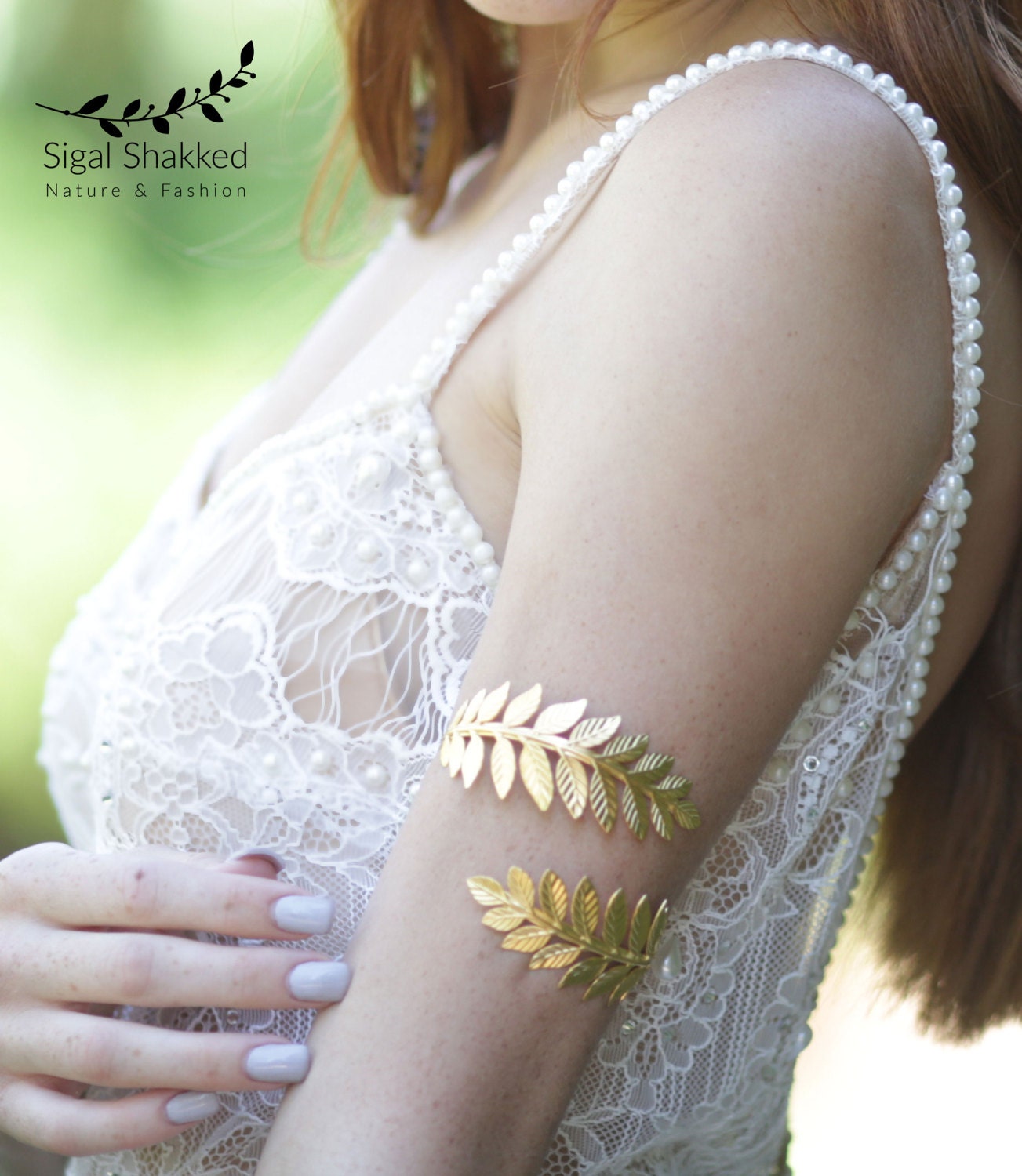 Boho Arm Cuff, Upper Arm Bracelet, Silver Leaf Bracelet, Upper Arm