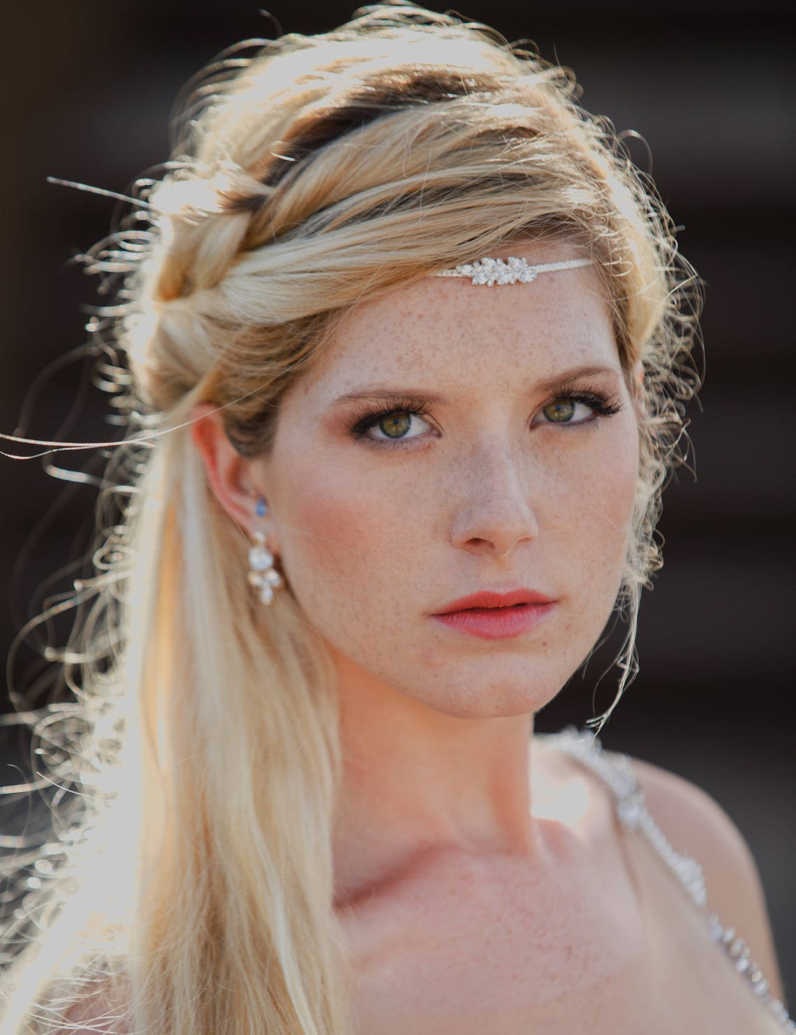 bridal chain headpiece