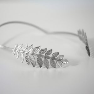 Greek Goddess Headband, Goddess Leaf laurel Headpiece, Silver/Gold Wedding Tiara, Wedding accessories, Bridal Halo Crown, Sweet 16 Birthday
