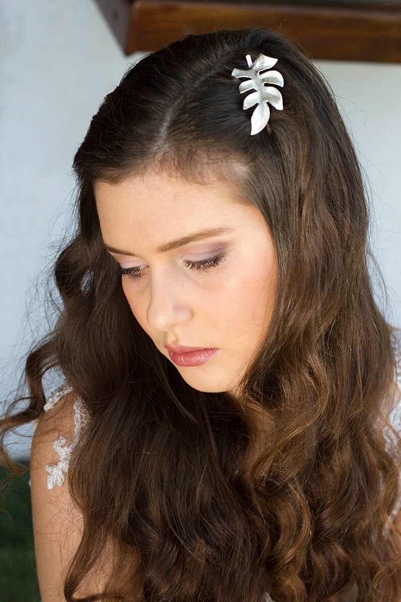 Leaf Hair Clip Wedding Bobby Pins Fairy Hair Clip Etsy