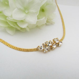 Boho Bridal Headpiece, Head Chain, Bridal Hair Chain, Rhinestone Head Chain, Bohemian Hair Chain, Boho Gold Tiara, Bridal Forehead Band