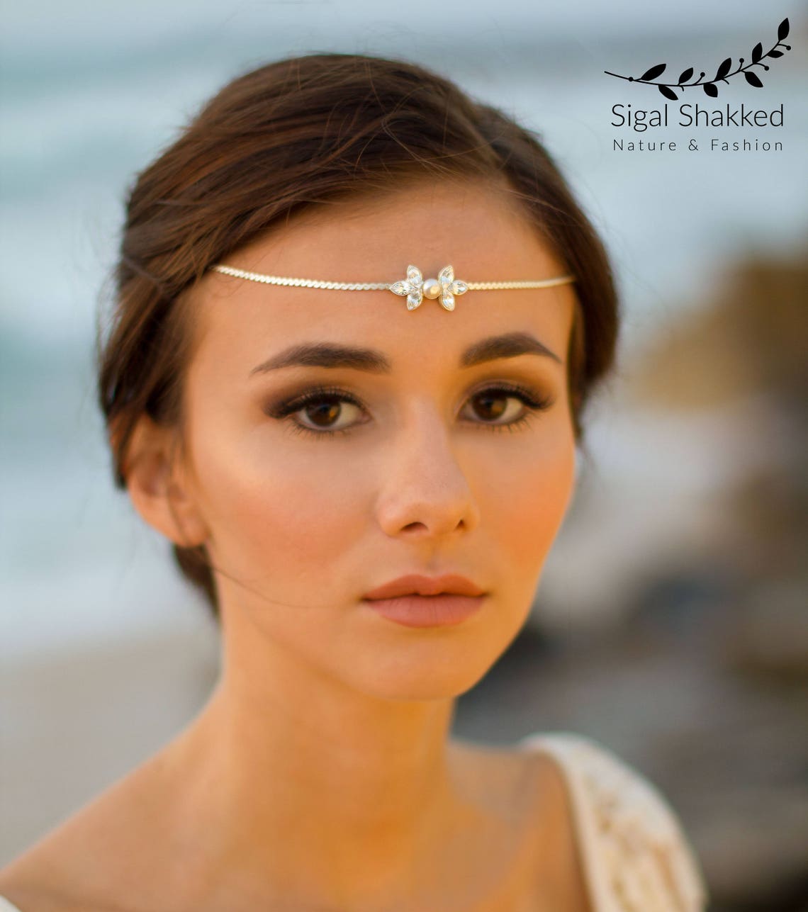 bridal chain headpiece