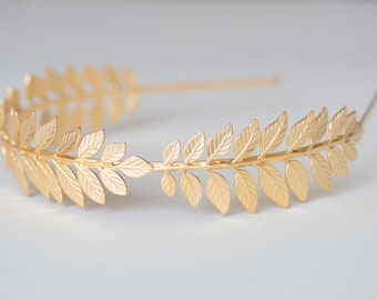 Greek Crown, Leaf Crown, Bridal Headband, leaf Headpiece, Bridal Headpiece, Wedding Headpiece, Leaf Headband, Wedding Crown, Bridal Tiara