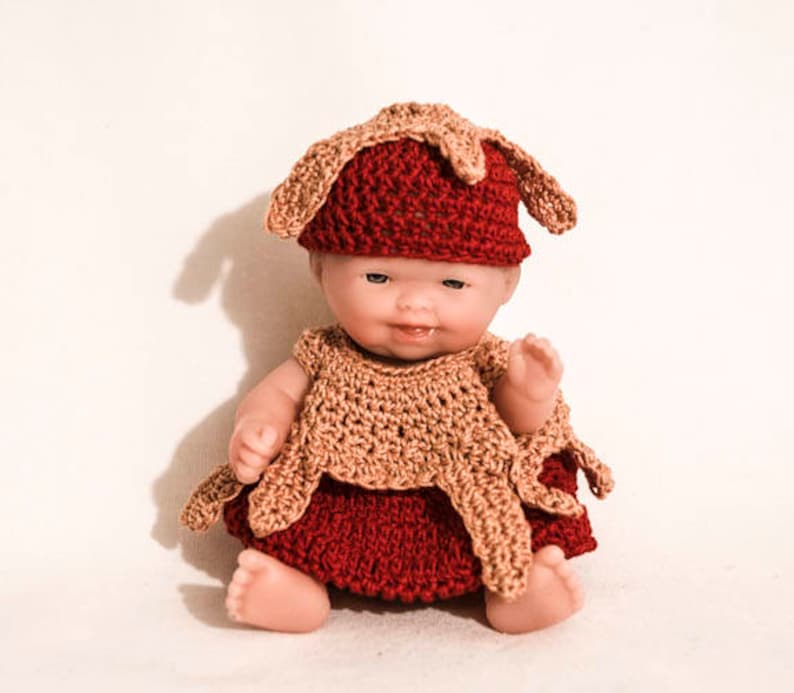 Caramel Apple Outfit for the Itty Bitty Baby by Berenguer Lots to Love Baby Doll