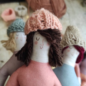 Cloth dolls, fabric dolls, gift for her image 4