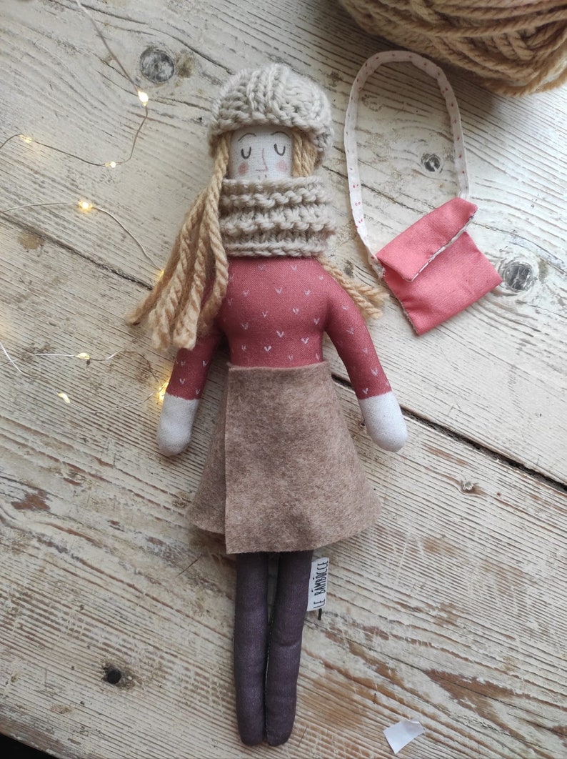 Cloth dolls, fabric dolls, gift for her image 8