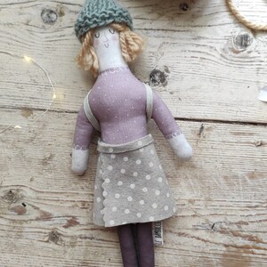 Cloth dolls, fabric dolls, gift for her image 9