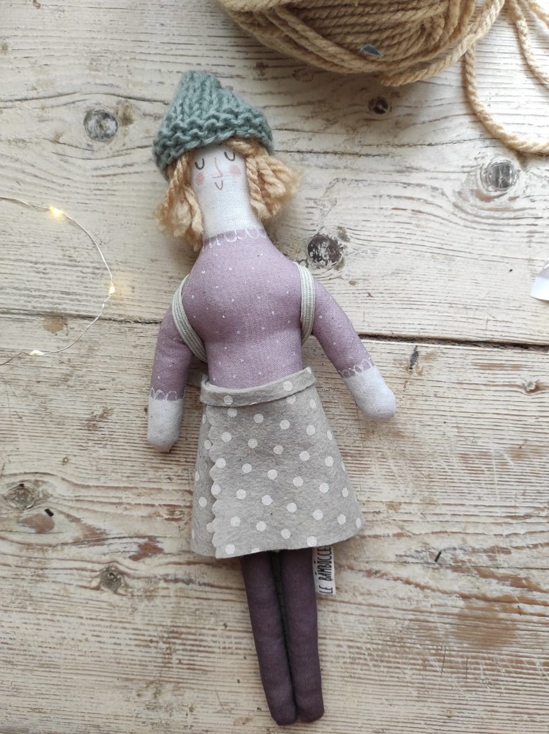 Cloth dolls, fabric dolls, gift for her image 9