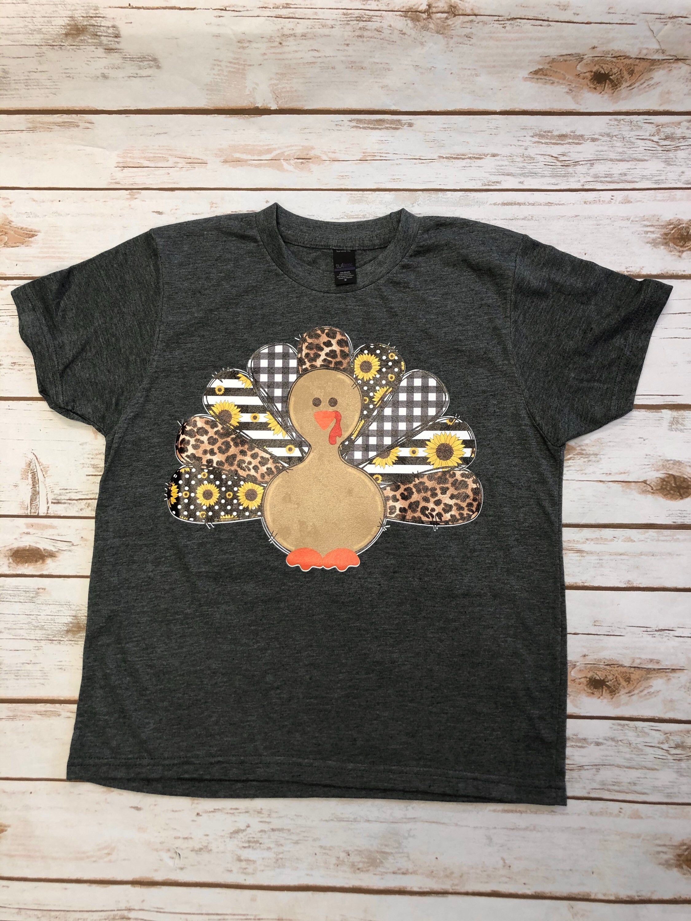 Girls Thanksgiving Shirt Turkey 