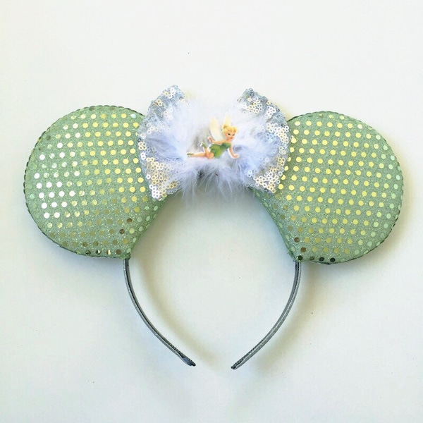 Tinkerbell Ears, Tinkerbell Half Marathon Ears, Tinkerbell Mickey Ears, Tinkerbell Inspired Disney Ears, Tink Ears, Tinkerbell Ears Headband