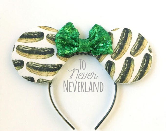 Pickle Mickey Ears Disneyland Pickle Ears Disney Food Minnie Etsy