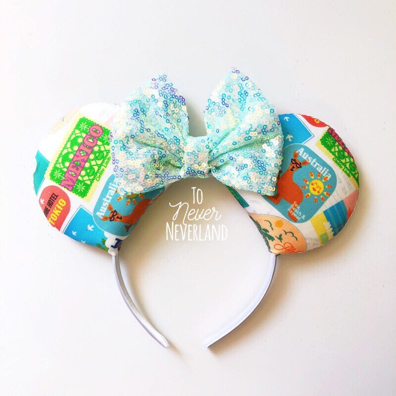 Epcot Mickey Ears Around the World Mickey Ears Disneyworld Etsy