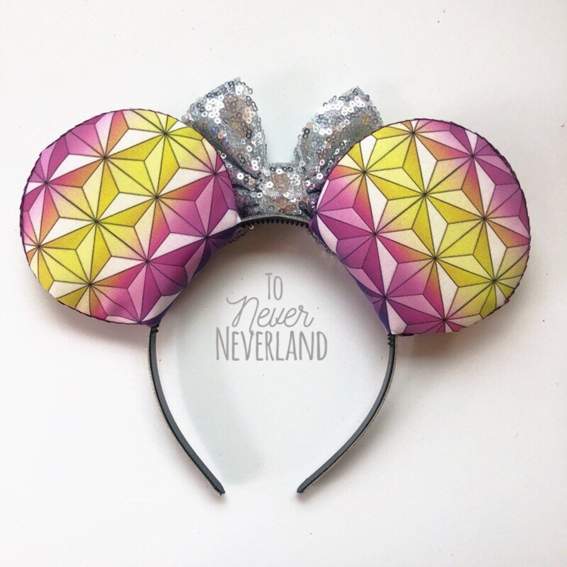 Epcot Mickey Ears Spaceship Earth Mickey Ears Disneyworld Etsy
