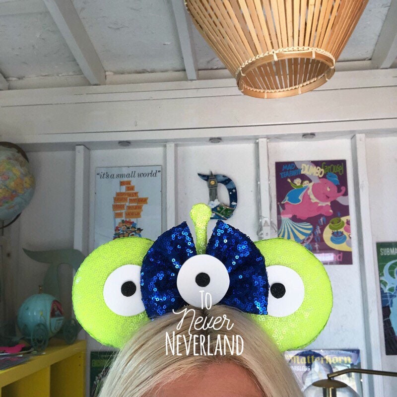 Toy Story Alien Ears Toy Story Green Alien Mickey Ears Pixar Etsy