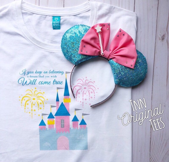 Disney Castle Shirt Disney Castle T-shirt Cinderella Castle | Etsy