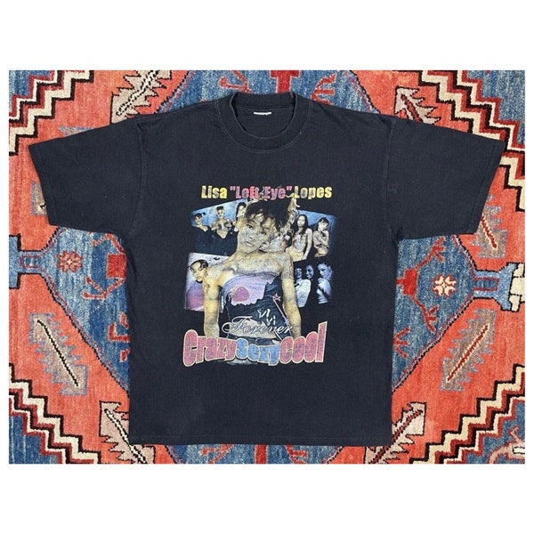 Vintage TLC Shirt Lisa Left Eye Lopes Y2K Rap Tee Large 90s Tupac 2pac Wu Tang