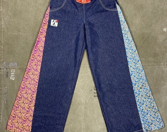 Vintage Jnco Jeans Girlie Stuff Rare Solid State Size 7 Deep Pocket Wide Leg