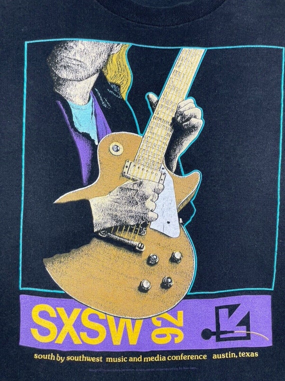 Vintage SXSW T-Shirt South By Southwest 1992 Aust… - image 3