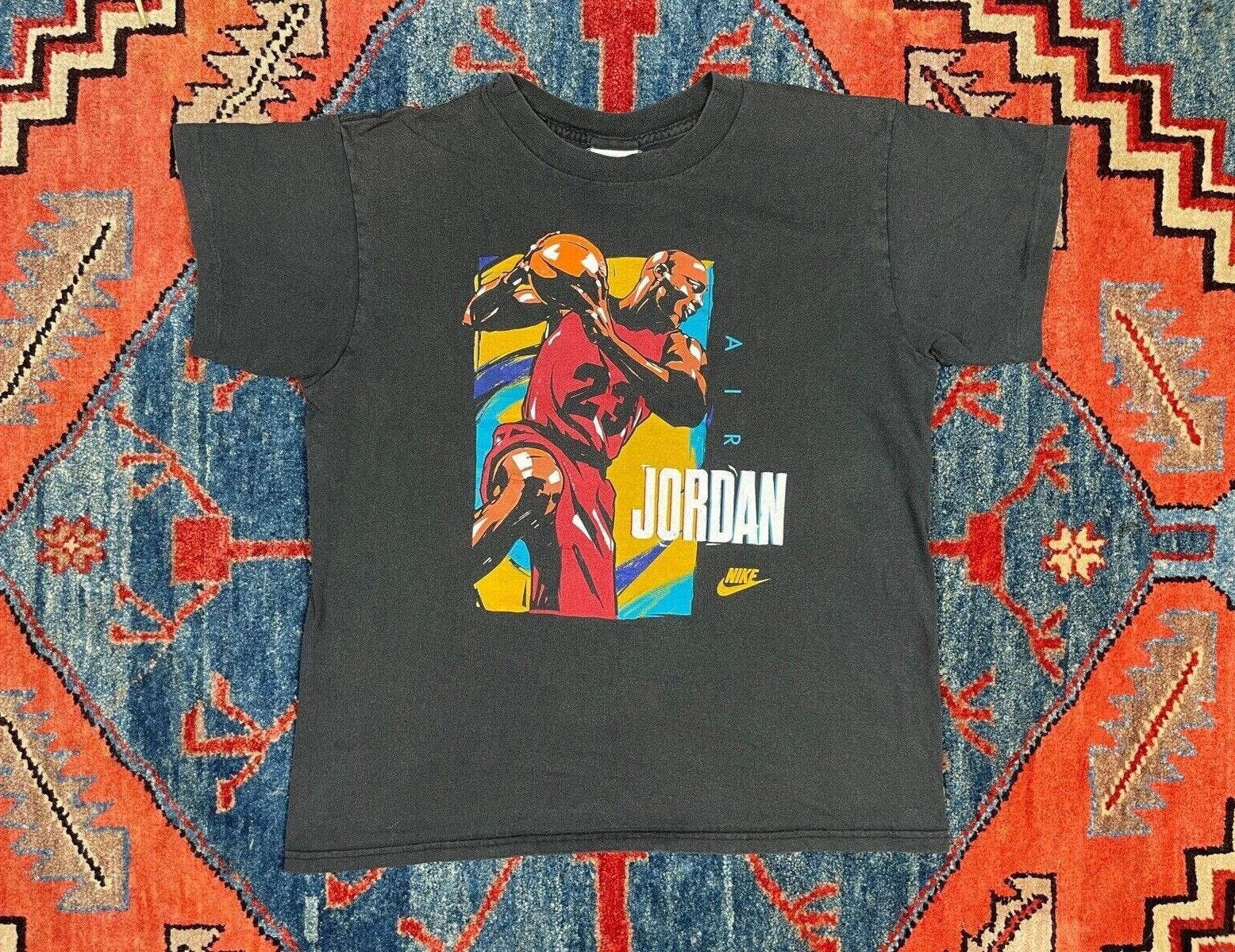 Vintage Nike Air Jordan Shirt Gray Tag Medium 80s 90s Michael Dunk Single Stitch Etsy Canada