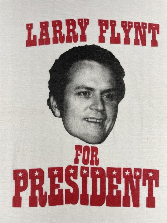 Vintage Deadstock Larry Flynt For President 70s T… - image 4