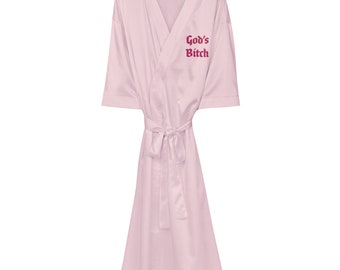 God's Bitch Satin robe