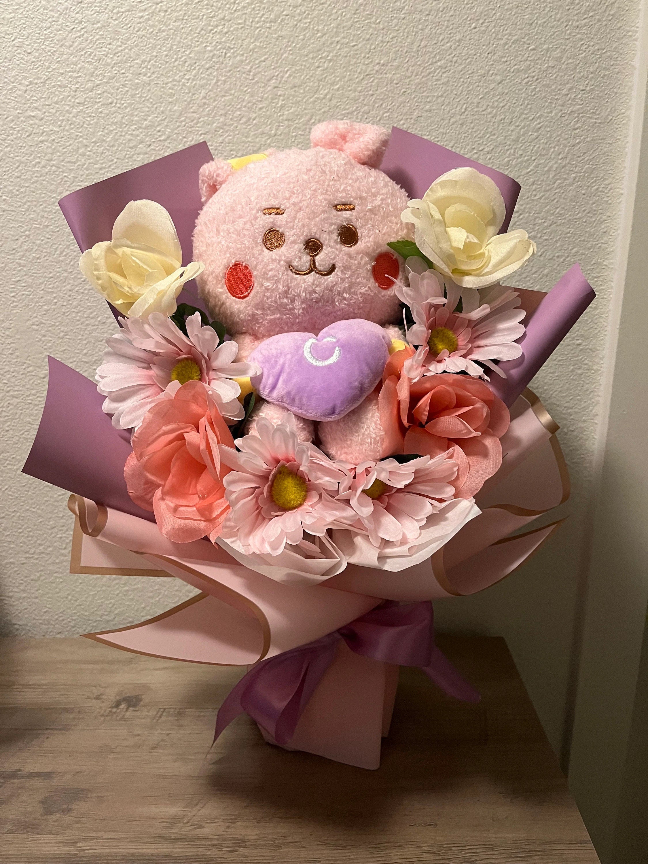 KPOP Bts Plush Flower Bouquet - Etsy