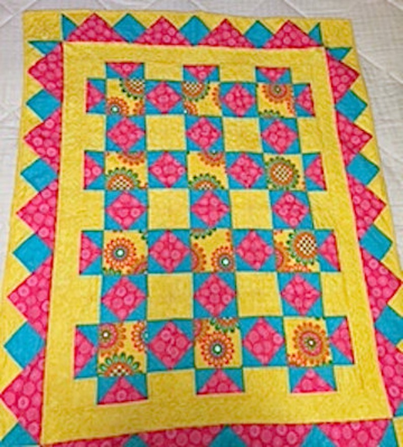 Flowers for Ruby Quilt Pattern Etsy Canada