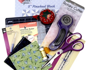 Beginner Quilt Kit ~ Learn to Quilt Tools & Notions Kit