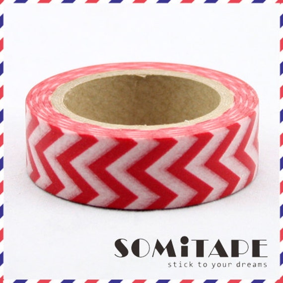 Craft Decorative Tape Pink Zigzag Washi Tape