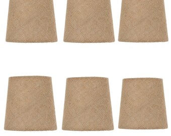 Set of 6 Chandelier Lamp Shades 6 Inch Belgium Linen Set of 6 Chandelier Lamp Shades 6 Inch Belgium Linen