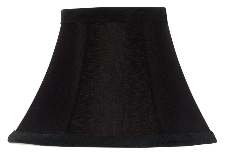 Chandelier Lamp Shades 6 Inch Black Silk With Gold Lining Etsy