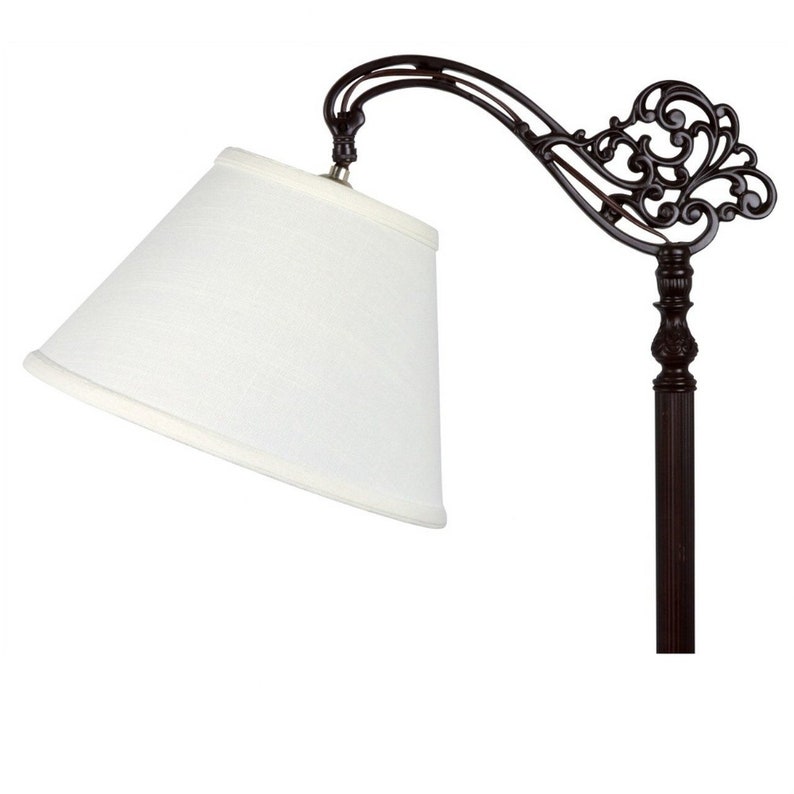 White Silk 12 Inch European Drum Lampshade With Uno Fitter European Drum Lampshade With Uno Fitter, 12 Inch Black Drum Lamp Shade
