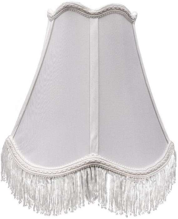 White sale fringe lamp