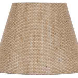 8 Inch Uno Lampshade (Beige Burlap)