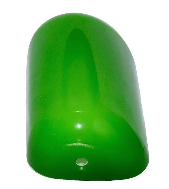 Green Glass 9 Inch Bankers Lamp Shade Replacement 9 Inch Bankers Lamp Shade Replacement, Green Glass Shade Bankers Lamp