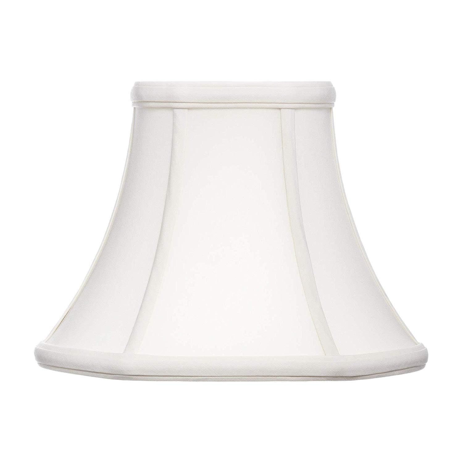 White bell shaped lamp shades deals