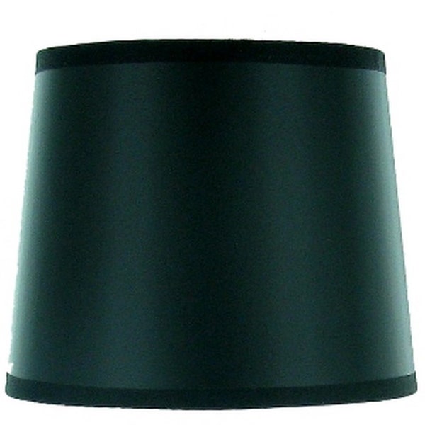 Schwarz mit Goldfolie Futter 6'' Drum Chandelier Shades Clip on Shades