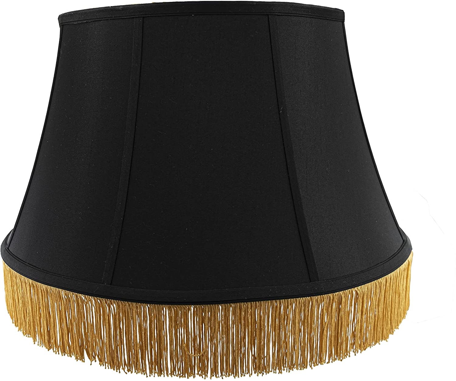 Black lampshade with gold trim deals