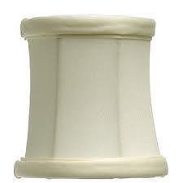 Eggshell Silk 3 Inch Mini Drum Clip On Chandelier Lamp Shade