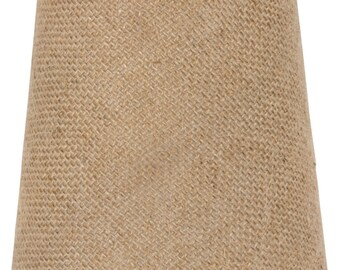 Burlap Drum 4 Inch Chandelier Shade Euro Barrel Shade in Natural Burlap