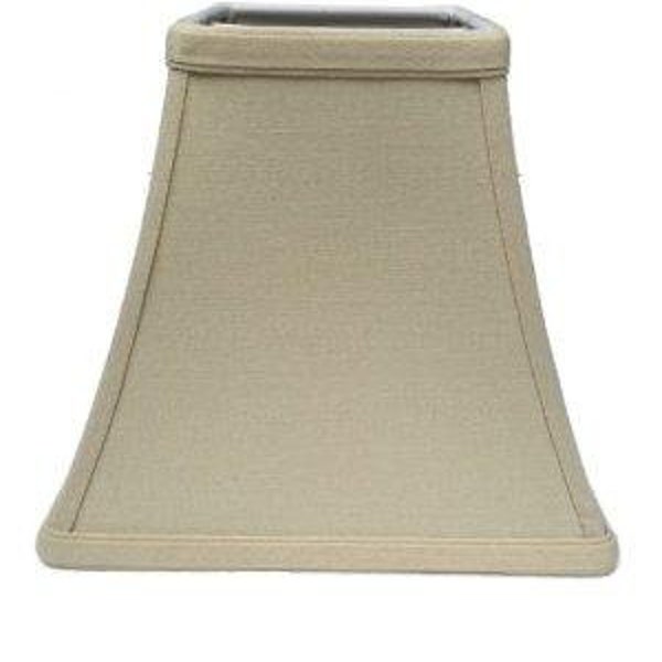 Upgradelights lino beige 8 pulgadas cuadrado campana vela stick clip en pantalla 4x8x7