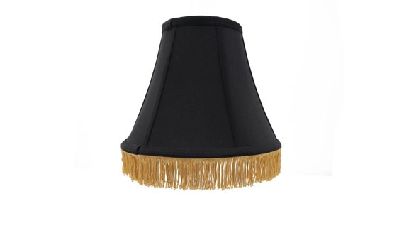 Shantung Silk 10 Inch Bell Uno Lamp Shade With Fringe Etsy UK