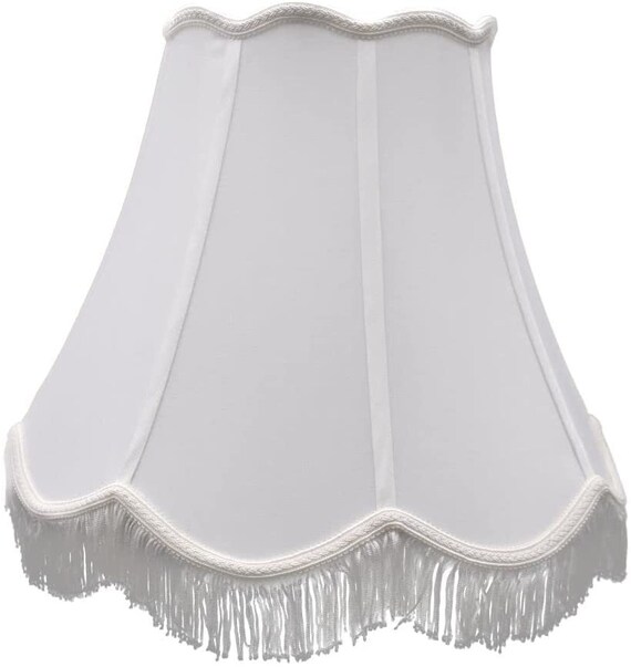 White fringe light shade deals